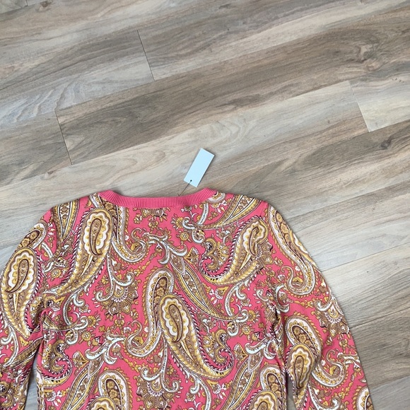 LastCall❌NWT Talbots paisley print button down top size XS - Picture 8 of 10
